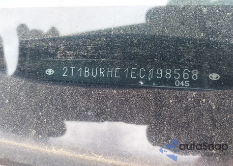 2014 Toyota Corolla Le from USA, damaged, VIN 2T1BURHE1EC198568